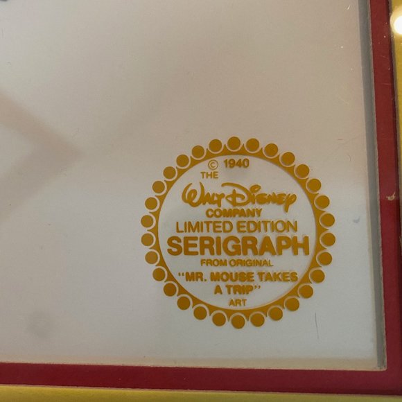 DISNEY LIMITED EDITION SERIGRAPH CELL "MR. MOUSE TAKES A TRIP" - MICKEY & PLUTO - Picture 3 of 15